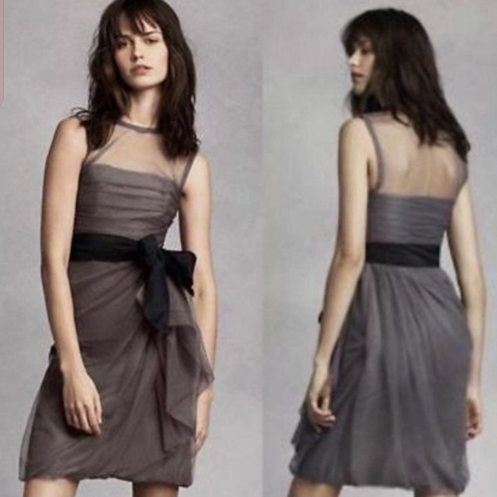 WHITE Vera Wang Formal Bobbin Net Dress size 10